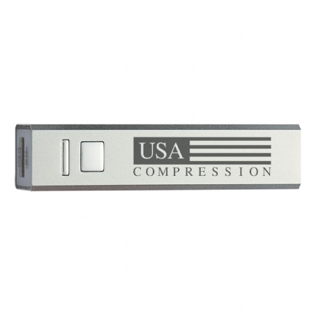 Portable Power Bank - Silver