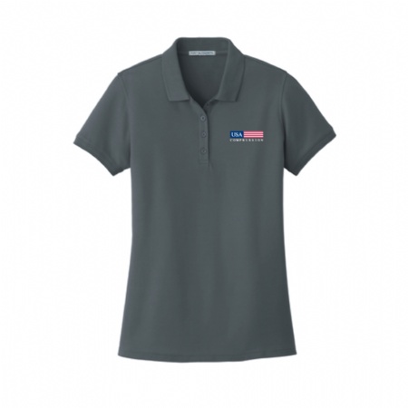 Port Authority Ladies Core Classic Pique Polo - Graphite