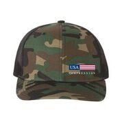 Richardson Military Printed Mesh Back Cap - Military Camo