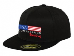 Racing Flexfit Adult Premium Fitted Cap - Black