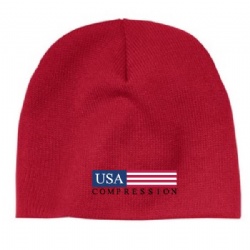 Knit Beanie - Red