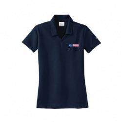 Nike Ladies Dri-FIT Micro Pique Polo - Navy