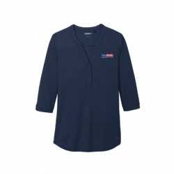 OGIO Ladies Jewel Henley - Navy