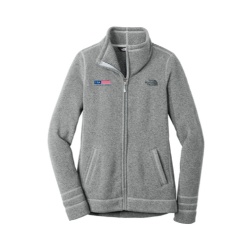 The North Face Ladies Sweater Fleece Jacket - Grey